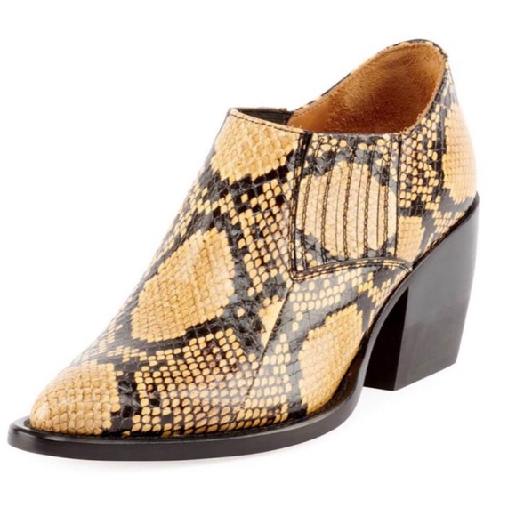 CHLOE SNAKE PRINT BOOTIES. 39. NWT /NIB. Brand new - Picture 2 of 8